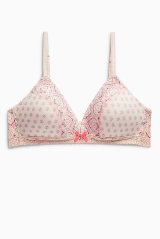Print Teen Light Pad Non-Wire Bras Two Pack